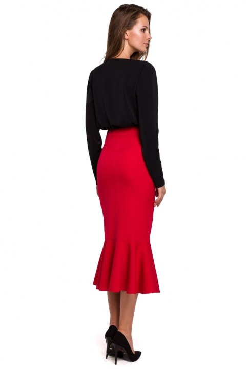 Spódnica Model K025 Red - Makover Spódnica Model K025 Red - Makover