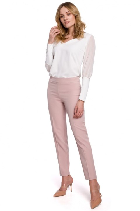 Spodnie damskie Model K055 Dirty Pink - Makover Spodnie damskie Model K055 Dirty Pink - Makover