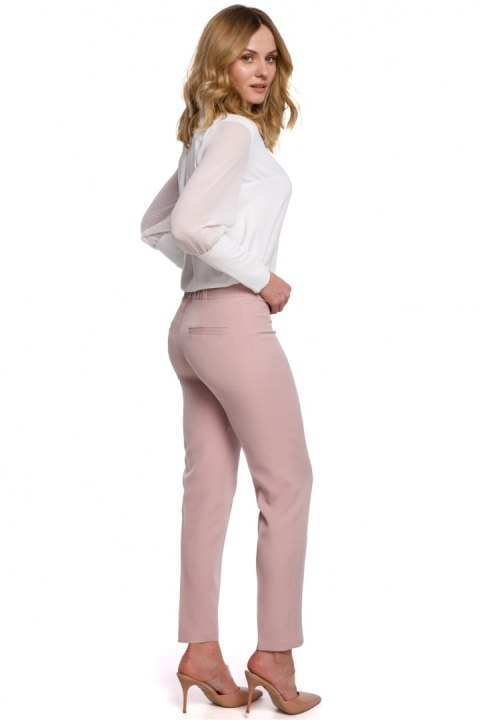 Spodnie damskie Model K055 Dirty Pink - Makover Spodnie damskie Model K055 Dirty Pink - Makover