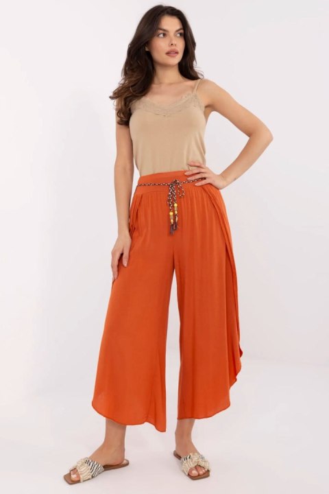 Spodnie Damskie Model TW-SP-BI-81378.24P Dark Orange - Och Bella Spodnie Damskie Model TW-SP-BI-81378.24P Dark Orange - Och Bella