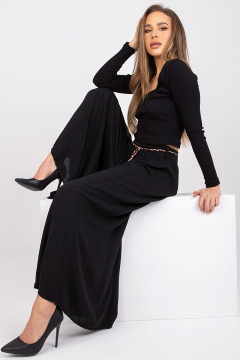 Spodnie Damskie Model TW-SP-BI-81733.14 Black - Och Bella Spodnie Damskie Model TW-SP-BI-81733.14 Black - Och Bella