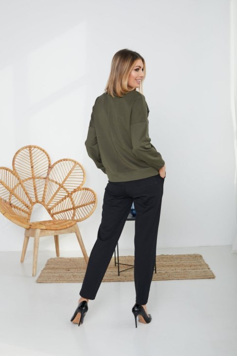 Komplet damski Model M337/2 Khaki/Black - La Aurora Komplet damski Model M337/2 Khaki/Black - La Aurora