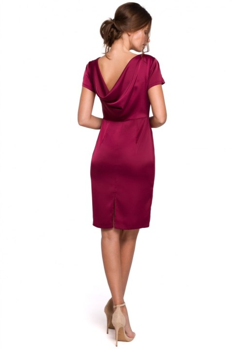 Sukienka Model K041 Bordo - Makover Sukienka Model K041 Bordo - Makover
