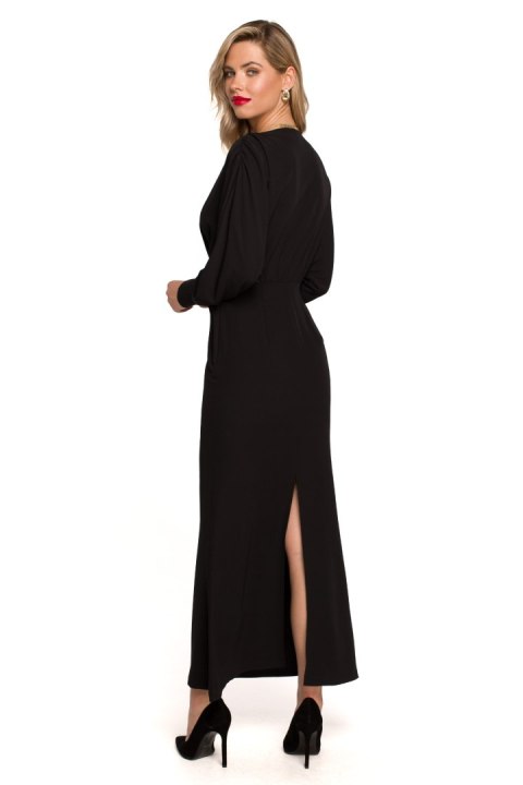 Sukienka Model K143 Black - Makover Sukienka Model K143 Black - Makover