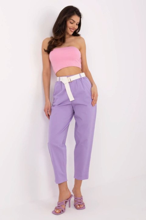 Spodnie Damskie Model DHJ-SP-8830.77 Light Violet - Italy Moda Spodnie Damskie Model DHJ-SP-8830.77 Light Violet - Italy Moda
