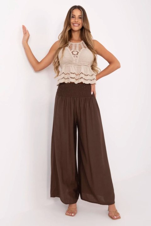 Spodnie Damskie Model MI-SP-A2543.27 Brown - Italy Moda Spodnie Damskie Model MI-SP-A2543.27 Brown - Italy Moda