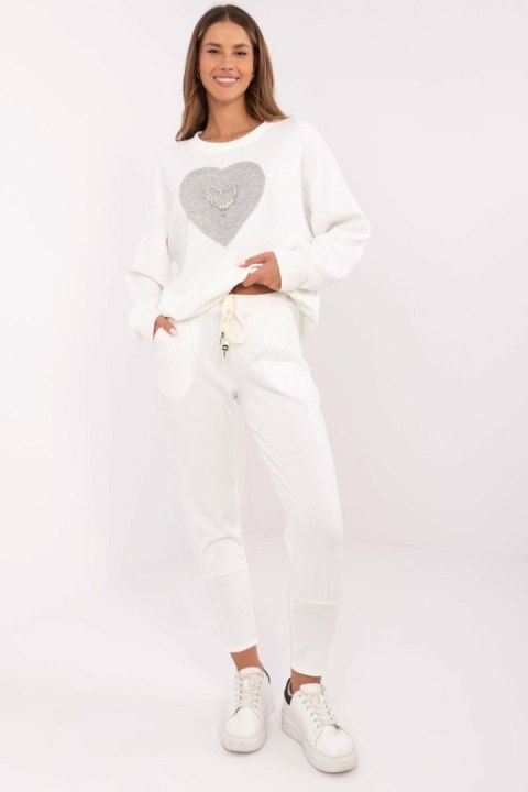 Spodnie Dresowe Model DHJ-SP-9283.83P Ecru - Italy Moda