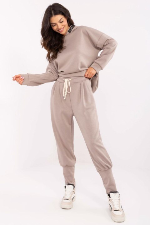 Spodnie Dresowe Model MI-SP-61700.80P Dark Beige - Italy Moda
