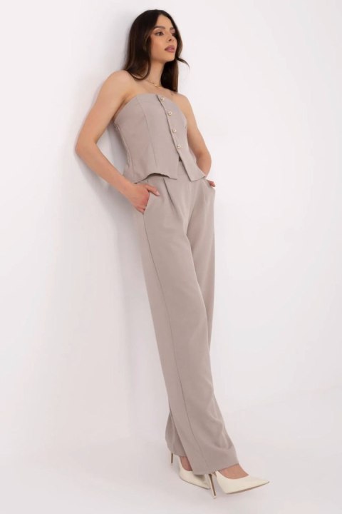 Komplet damski Model MI-KMPL-A2349.75 Dark Beige - Italy Moda Komplet damski Model MI-KMPL-A2349.75 Dark Beige - Italy Moda