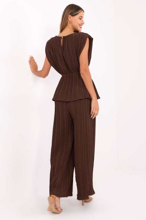 Komplet damski Model MI-KMPL-A2554.69 Dark Brown - Italy Moda Komplet damski Model MI-KMPL-A2554.69 Dark Brown - Italy Moda