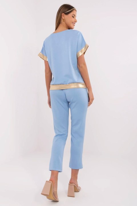 Komplet damski Model MI-KMPL-M6196.28 Blue - Italy Moda Komplet damski Model MI-KMPL-M6196.28 Blue - Italy Moda