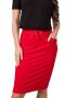 Spódnica damska dresowa  Model RV-SD-4793-1.32 Red - BFG