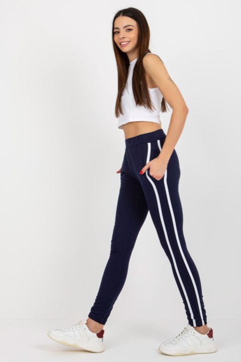 Spodnie Dresowe Model LO-DR-LK-238.22X Navy - Rue Paris Spodnie Dresowe Model LO-DR-LK-238.22X Navy - Rue Paris