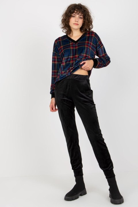 Komplet damski Model RP-KMPL-8190-6.23X Black/Blue - Rue Paris Komplet damski Model RP-KMPL-8190-6.23X Black/Blue - Rue Paris