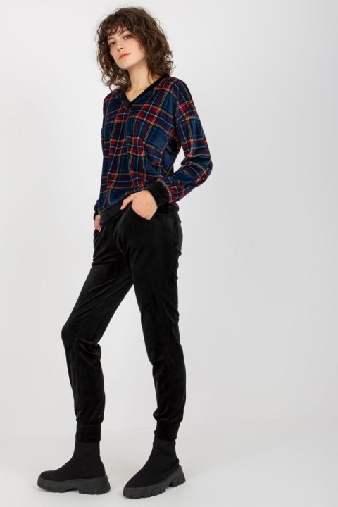 Komplet damski Model RP-KMPL-8190-6.23X Black/Blue - Rue Paris Komplet damski Model RP-KMPL-8190-6.23X Black/Blue - Rue Paris
