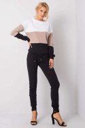 Komplet damski Model RV-KMPL-5971.05 Black/Beige - Rue Paris