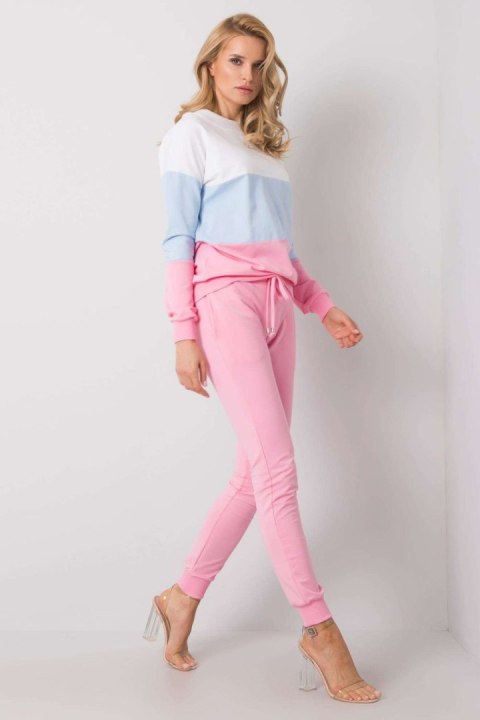 Komplet damski Model RV-KMPL-5971.05 Pink - Rue Paris Komplet damski Model RV-KMPL-5971.05 Pink - Rue Paris