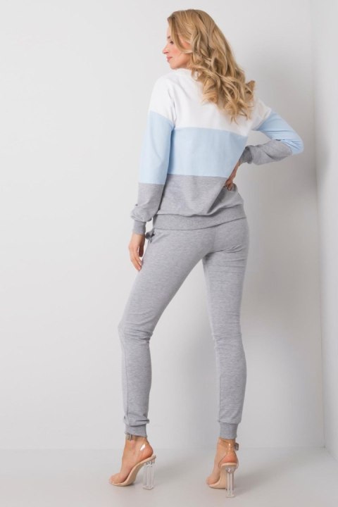 Komplet damski Model RV-KMPL-5971.05 White/Blue - Rue Paris Komplet damski Model RV-KMPL-5971.05 White/Blue - Rue Paris