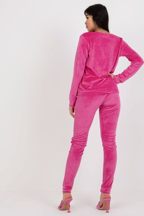 Komplet damski Model RV-KMPL-6083.05 Pink - Rue Paris Komplet damski Model RV-KMPL-6083.05 Pink - Rue Paris