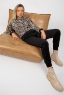 Komplet damski Model WN-KMPL-2410.01P Black/Beige - Rue Paris