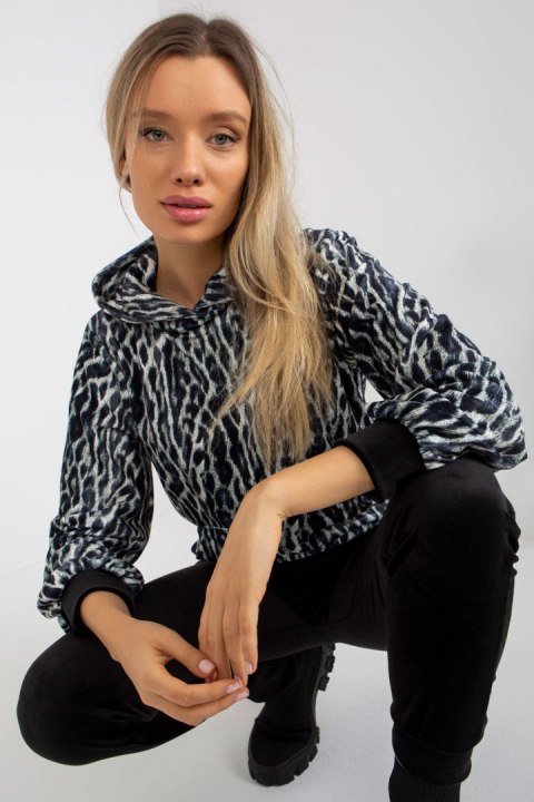 Komplet damski Model WN-KMPL-2410-1.17 White/Black - Rue Paris Komplet damski Model WN-KMPL-2410-1.17 White/Black - Rue Paris
