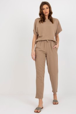 Komplet damski Model WN-KMPL-VE41/42.68P Dark Beige - Rue Paris
