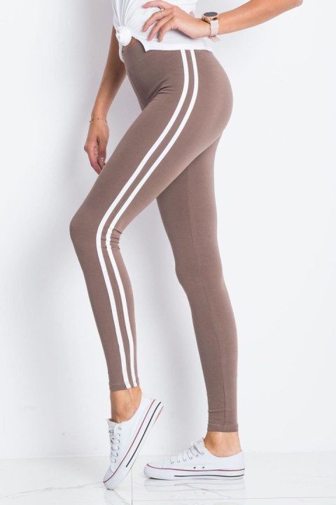 Legginsy damskie Model RV-LG-4954.26 Brown - BFG Legginsy damskie Model RV-LG-4954.26 Brown - BFG