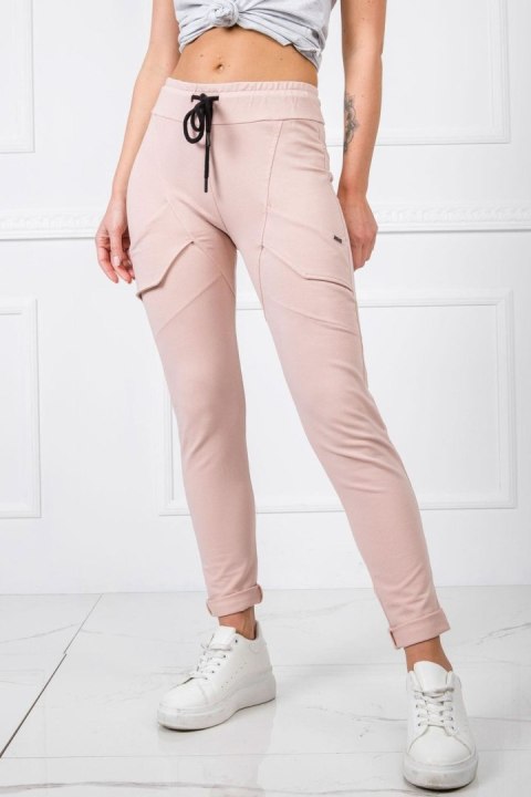 Spodnie damskie dresowe Model RV-DR-5424.08X Light Pink - BFG Spodnie damskie dresowe Model RV-DR-5424.08X Light Pink - BFG