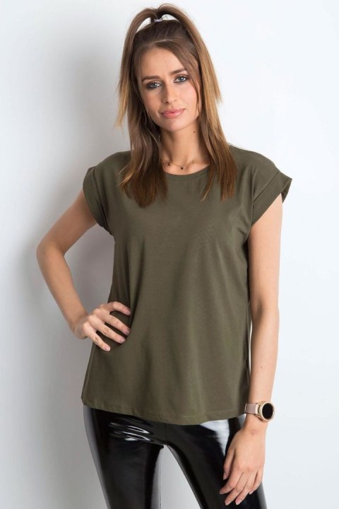 T-shirt Damski Model RV-TS-4833.36P Khaki - BFG T-shirt Damski Model RV-TS-4833.36P Khaki - BFG