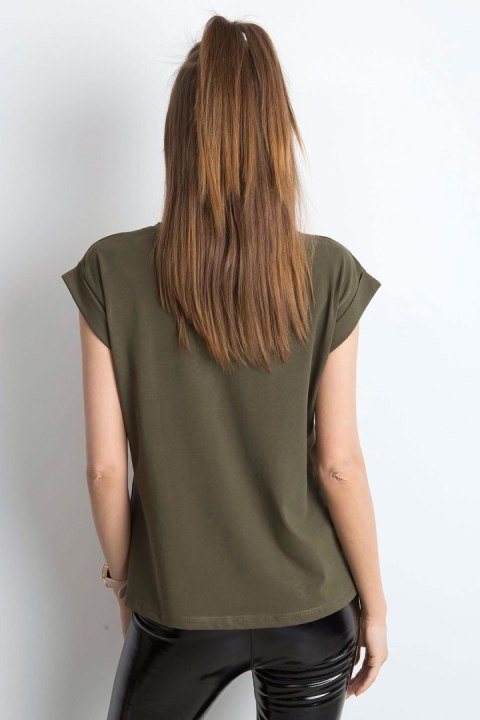 T-shirt Damski Model RV-TS-4833.36P Khaki - BFG T-shirt Damski Model RV-TS-4833.36P Khaki - BFG