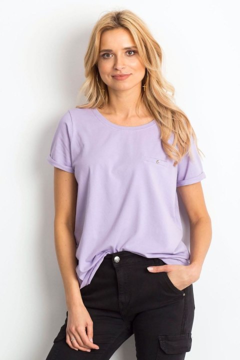 T-shirt Damski Model RV-TS-4838.55P Light Violet - BFG T-shirt Damski Model RV-TS-4838.55P Light Violet - BFG