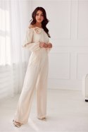 Spodnie damskie  Model Alaya BEJ SPD0032 Light Beige - Roco Fashion