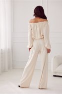 Spodnie damskie  Model Alaya BEJ SPD0032 Light Beige - Roco Fashion