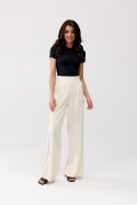 Spodnie damskie  Model Alaya BEJ SPD0032 Light Beige - Roco Fashion