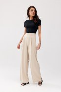 Spodnie damskie  Model Alaya BEZ SPD0032 Beige - Roco Fashion