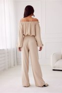 Spodnie damskie  Model Alaya BEZ SPD0032 Beige - Roco Fashion