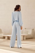 Spodnie damskie  Model Elsa BLE SPD0034 Błękit - Roco Fashion
