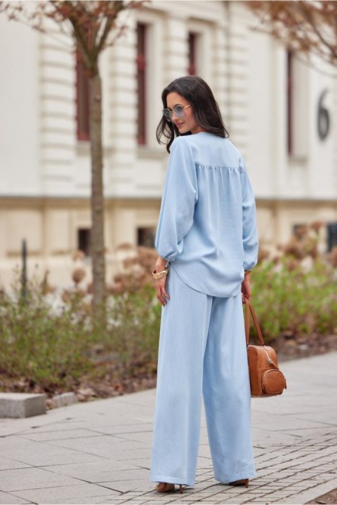 Spodnie Damskie Model Emmy SPD0041 J08 Blue - Roco Fashion Spodnie Damskie Model Emmy SPD0041 J08 Blue - Roco Fashion