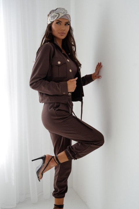 Komplet damski dres Model Milano 286165627 Brown - LaBalancia Komplet damski dres Model Milano 286165627 Brown - LaBalancia