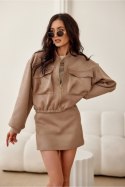 Spodnie Spódnicospodnie Model Lola CAP SPN0008 Cappuccino - Roco Fashion