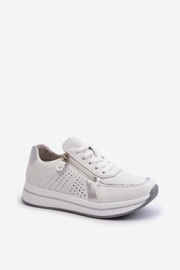 Sneakersy damskie skórzane Model Ligustra 24SP08-6700 White