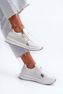 Sneakersy damskie skórzane Model Ligustra 24SP08-6700 White
