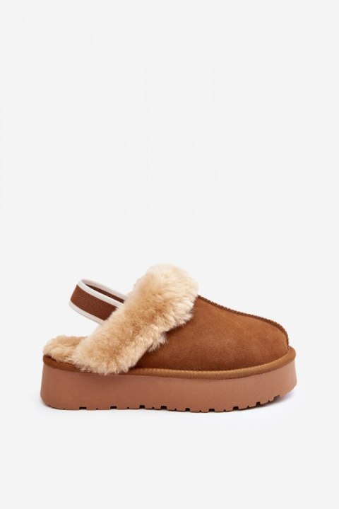 Kapcie damskie Model Sophienne W5827 Camel Kapcie damskie Model Sophienne W5827 Camel
