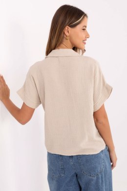 Koszula Damska Model MO-KS-53035.95 Beige - Italy Moda