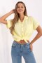 Koszula Damska Model MO-KS-53035.95 Light Yellow - Italy Moda