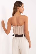 Koszulka Top damski Model LK-TP-510105.91 Beige - Lakerta