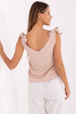 Koszulka Top Model WN-TP-1705.69 Beige - Rue Paris