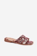 Klapki damskie Model Anniles 1156 Bordo - Step in style