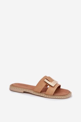 Klapki damskie Model Artiker 56C1335 Beige - Step in style