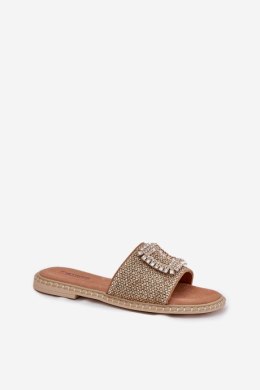 Klapki damskie Model Artiker 56C1337 Beige - Step in style